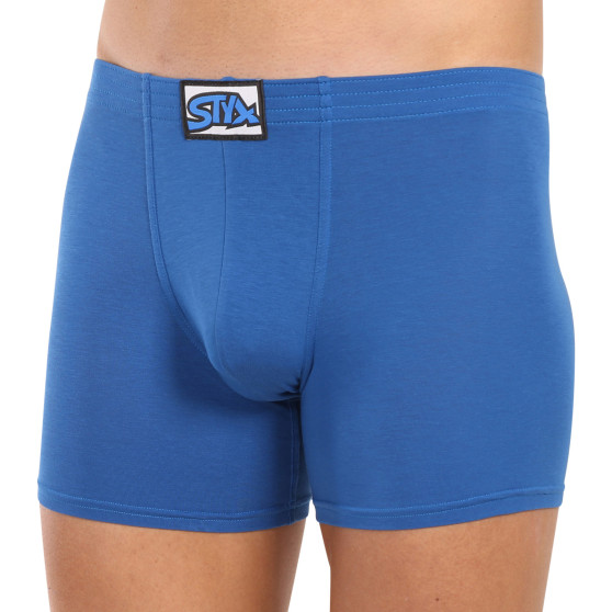 Boxers para homem Styx longo elástico clássico azul (F1167)