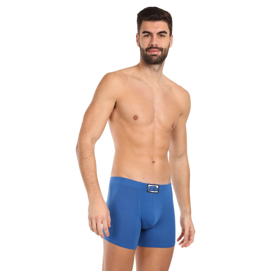 Boxers para homem Styx longo elástico clássico azul (F1167)