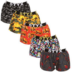 5PACK Boxers para mulher Styx arte esportes borracha multicolorido (5T1182492)