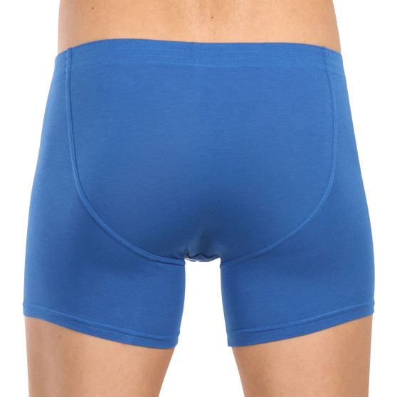 Boxers para homem Styx longo elástico clássico azul (F1167)