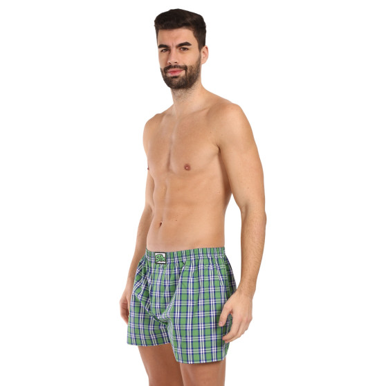 3PACK Boxers para homem Styx borracha clássica multi-coloured (3A20246)