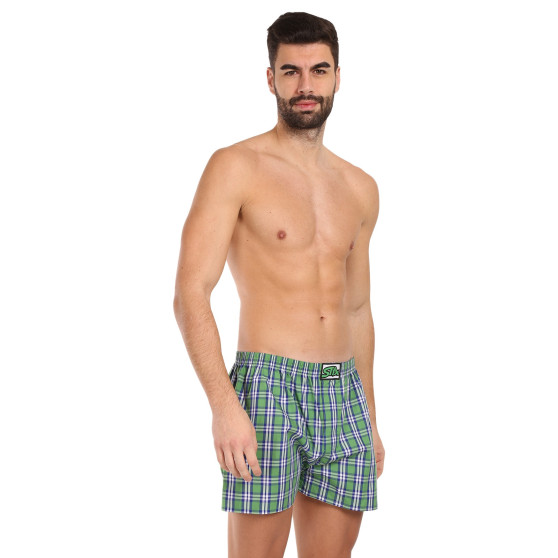 3PACK Boxers para homem Styx borracha clássica multi-coloured (3A20246)