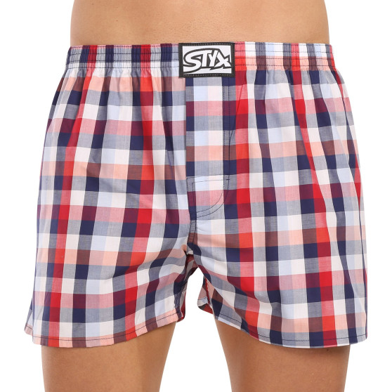 3PACK Boxers para homem Styx borracha clássica multi-coloured (3A20246)