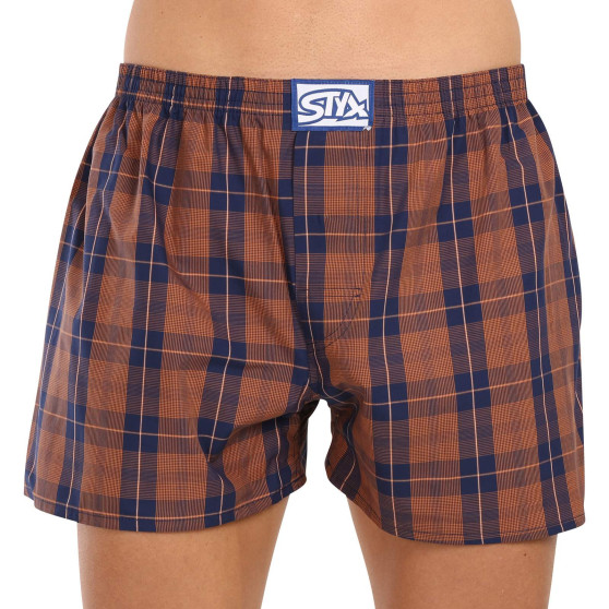 3PACK Boxers para homem Styx borracha clássica multi-coloured (3A20836)