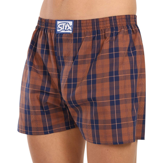 3PACK Boxers para homem Styx borracha clássica multi-coloured (3A20836)