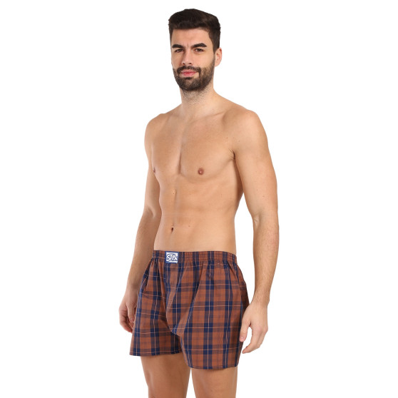 3PACK Boxers para homem Styx borracha clássica multi-coloured (3A20836)