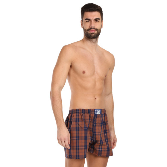 3PACK Boxers para homem Styx borracha clássica multi-coloured (3A20836)