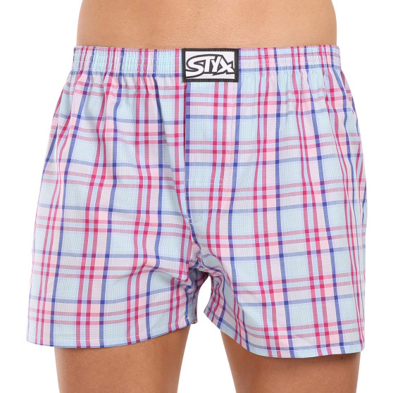 3PACK Boxers para homem Styx borracha clássica multi-coloured (3A20836)