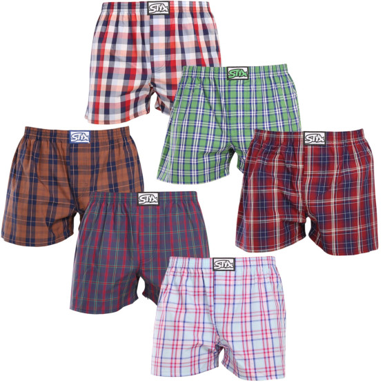 6PACK Boxers para homem Styx borracha clássica multi-coloured (6A20246836)