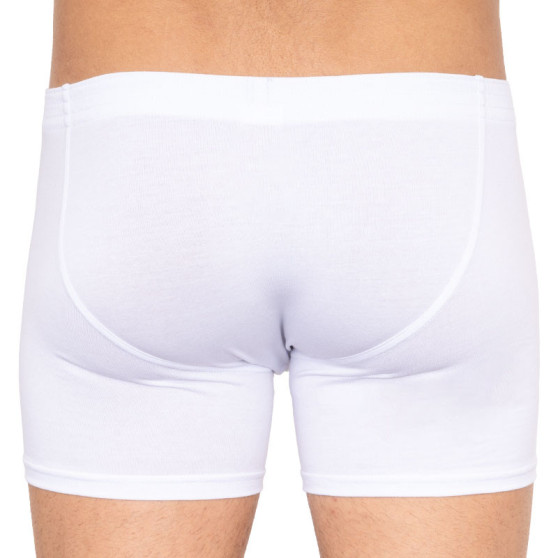 3PACK Boxers para homem Styx longo elástico clássico branco (3F1061)