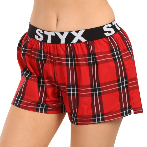 Boxers para mulher Styx desporto elástico multicolorido (T1003)