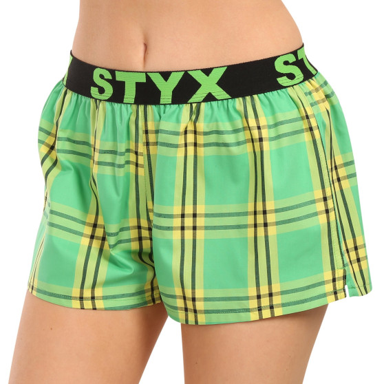 Boxers para mulher Styx desporto elástico multicolorido (T1011)