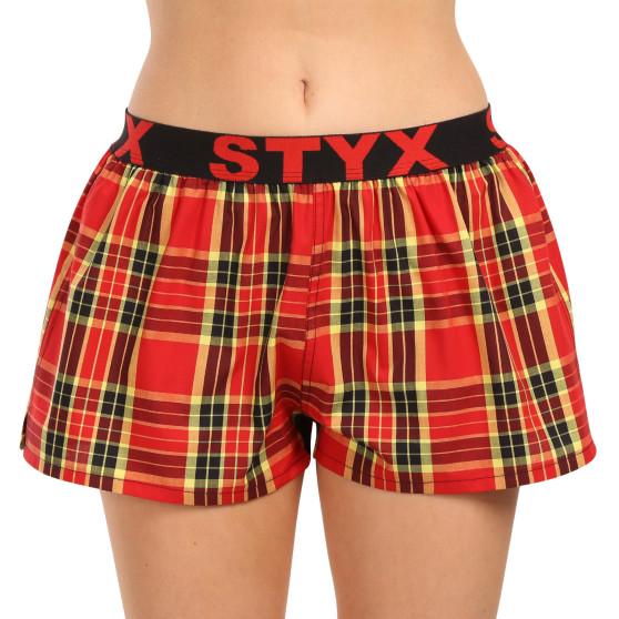 Boxers para mulher Styx desporto elástico multicolorido (T1014)