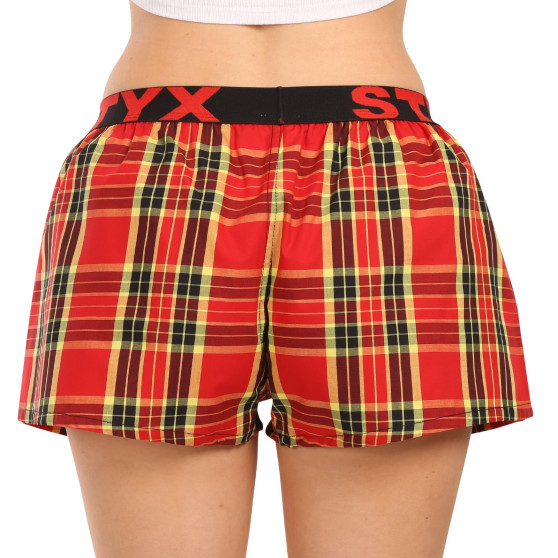 Boxers para mulher Styx desporto elástico multicolorido (T1014)