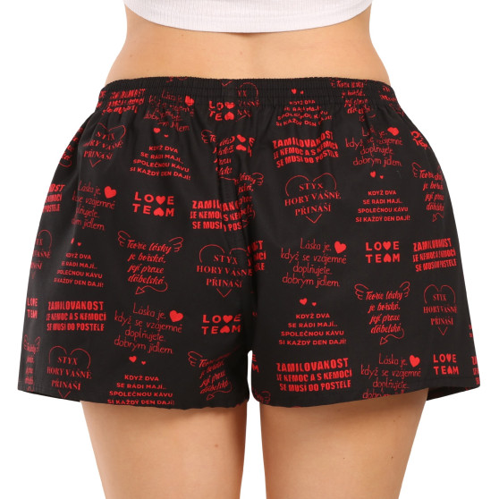 Boxers de senhora Styx arte clássica borracha Letras do Dia dos Namorados (K1757)