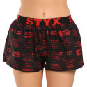 Boxers para mulher Styx arte esportes borracha Letras do Dia dos Namorados (T1757)