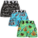 3PACK Boxers para criança Styx arte esportes borracha multicolorido (3BJ15782)