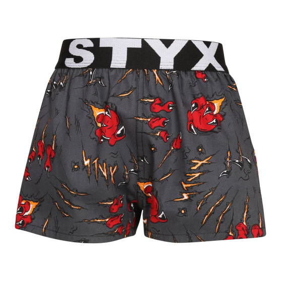 3PACK Boxers para criança Styx arte esportes borracha multicolorido (3BJ15245)