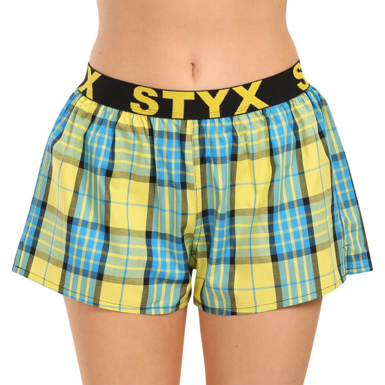 3PACK Boxers para mulher Styx desporto elástico multi-colorido (3T10236)