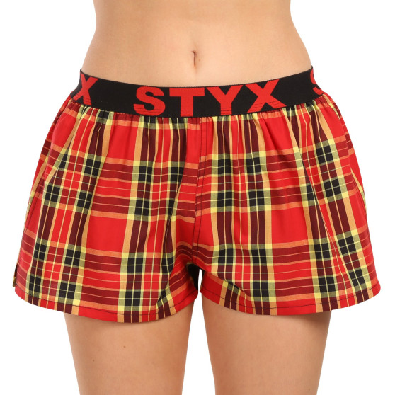 3PACK Boxers para mulher Styx desporto elástico multi-colorido (3T10469)