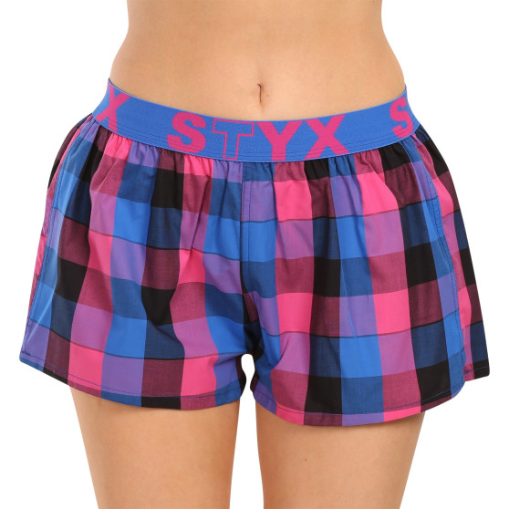 3PACK Boxers para mulher Styx desporto elástico multi-colorido (3T10812)