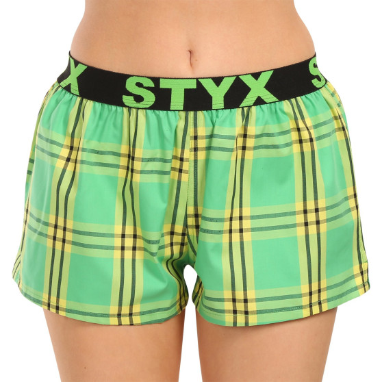 3PACK Boxers para mulher Styx desporto elástico multi-colorido (3T10812)