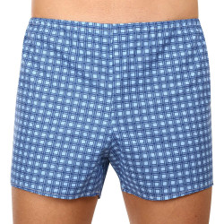 Boxers clássicos para homem Foltýn xadrez azul (K54)