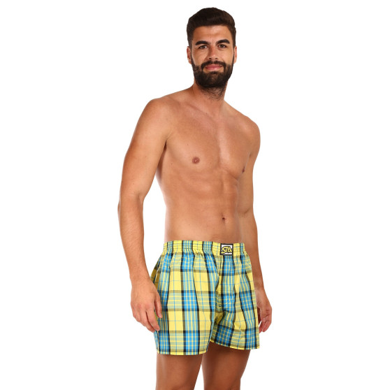 3PACK Boxers para homem Styx borracha clássica multi-coloured (3A0972)