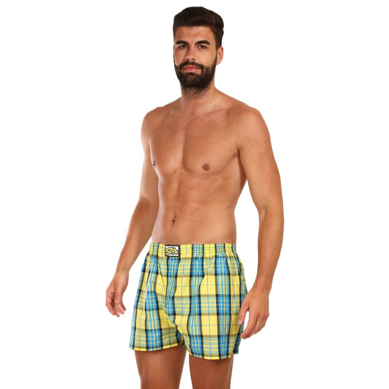 3PACK Boxers para homem Styx borracha clássica multi-coloured (3A0972)