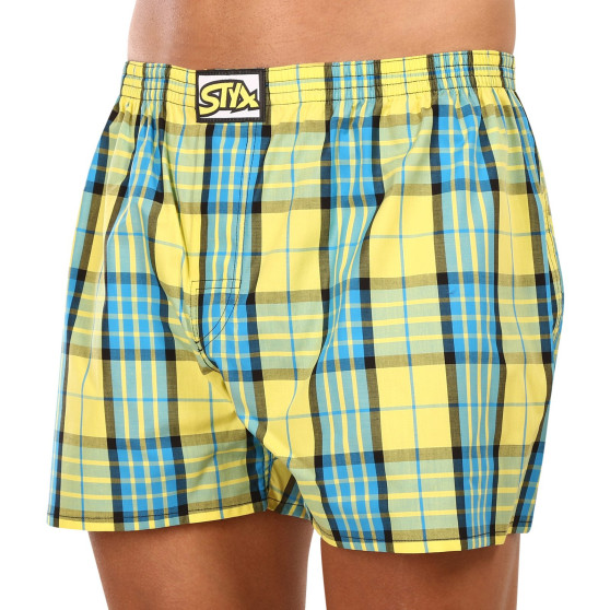 3PACK Boxers para homem Styx borracha clássica multi-coloured (3A0972)