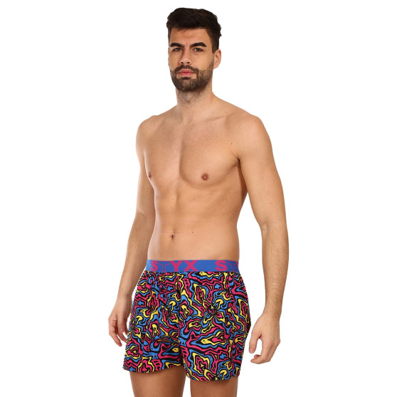 3PACK Boxers para homem Styx arte esportes borracha multicolorido (3B13001)