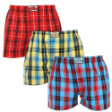 3PACK Boxers para homem Styx borracha clássica multi-coloured (3A0913)