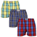 3PACK Boxers para homem Styx borracha clássica multi-coloured (3A0972)