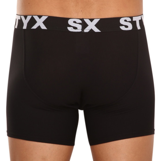 5PACK Boxers para homem Styx desporto elástico superdimensionado preto (5R960)