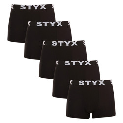 5PACK Boxers para homem Styx desporto elástico superdimensionado preto (5R960)