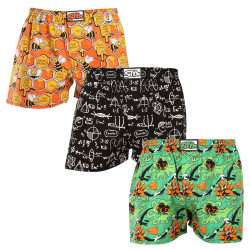 3PACK Boxers para homem Styx arte clássica borracha multicolorido (3A15724)