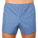 Boxers clássicos para homem Foltýn xadrez azul de tamanho grande (KN78)