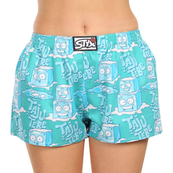 Boxers para mulher Styx arte clássica cubos de gelo de borracha (K1657)