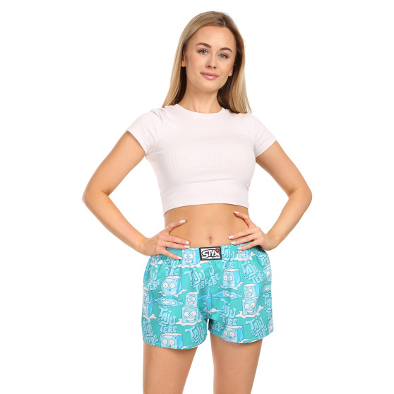 Boxers para mulher Styx arte clássica cubos de gelo de borracha (K1657)