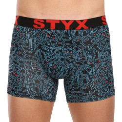 Calções de boxer para homem Styx longo arte desporto borracha doodle (U1256/2)