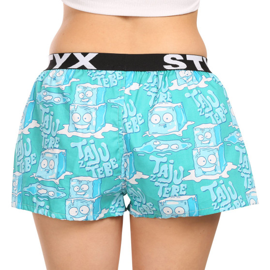 Boxers para mulher Styx arte desporto borracha cubos de gelo (T1657)