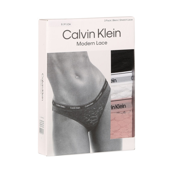 3PACK cuecas para mulher Calvin Klein multicolorido (QD5069E-N8I)