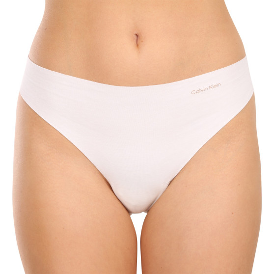 3PACK Tanga para mulher Calvin Klein multicolorido (QD5219E-NOY)