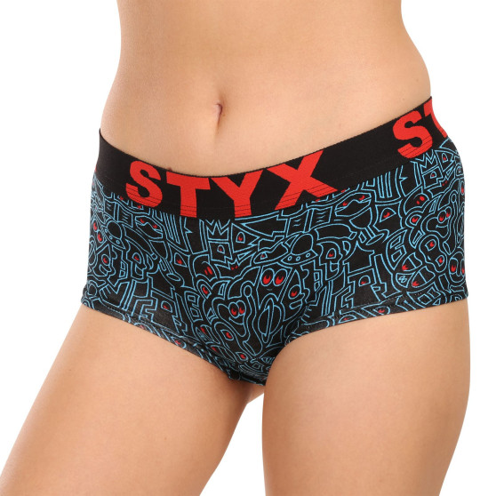 3PACK cuecas para mulher Styx art with leg multicolorido (3IN12672)