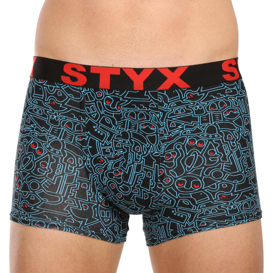 3PACK Boxers para homem Styx arte esportes borracha multicolorido (3G12672/2)