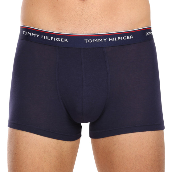 3PACK Boxers para homem Tommy Hilfiger azul escuro (1U87903842 904)