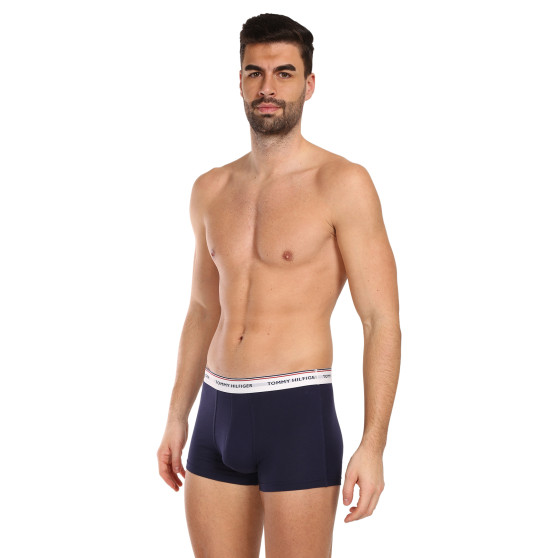 3PACK Boxers para homem Tommy Hilfiger azul escuro (1U87903842 904)