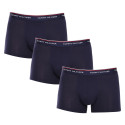 3PACK Boxers para homem Tommy Hilfiger azul escuro (1U87903842 409)