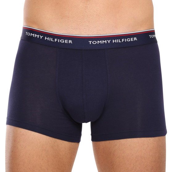 3PACK Boxers para homem Tommy Hilfiger azul escuro (1U87903842 409)