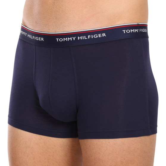 3PACK Boxers para homem Tommy Hilfiger azul escuro (1U87903842 409)